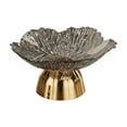 thumbnail image 1 of Gold and Silver Fruit Tray with Drainage Base, Serving Platter for Living Room Coffee Table, Multi-Purpose Snack and Candy Dish for Home Entertainment and Party Setup, 1 of 6