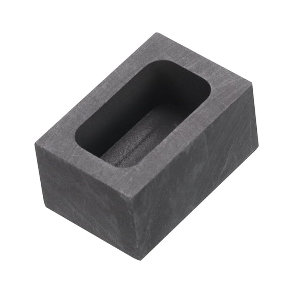 Gold Silver Graphite ingot mould Crucible for Casting Metal 0.71"x0.39"x0.39" (30g Gold/14g Silver)