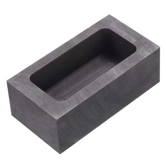 Gold Silver Graphite ingot mould Crucible for Casting Metal 2.56"x1.18"x0.79" (665g Gold/315g Silver)