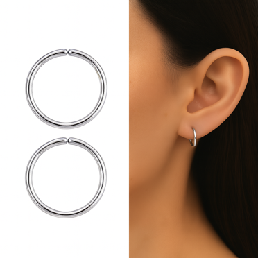 Stunning 925 Silver Light Dot Earrings – 4mm Bright Zircon Studs For Him Or Her