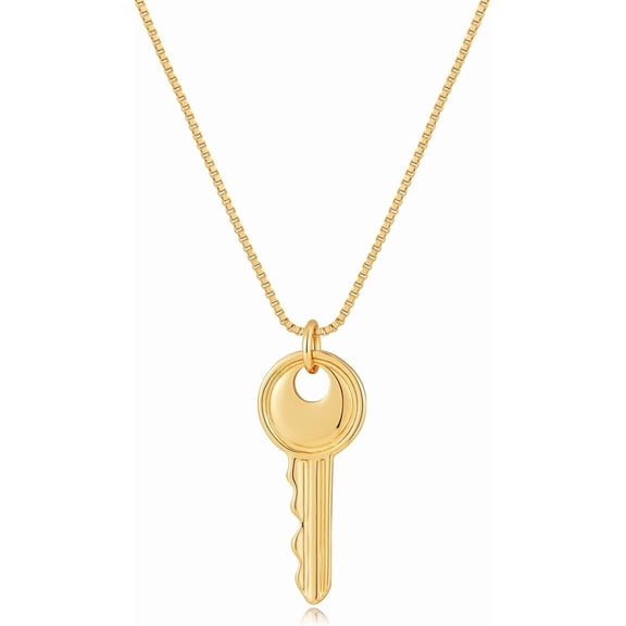Gold Silver Key Necklace for Women Dainty Key Necklaces Fashion Summer Jewelry