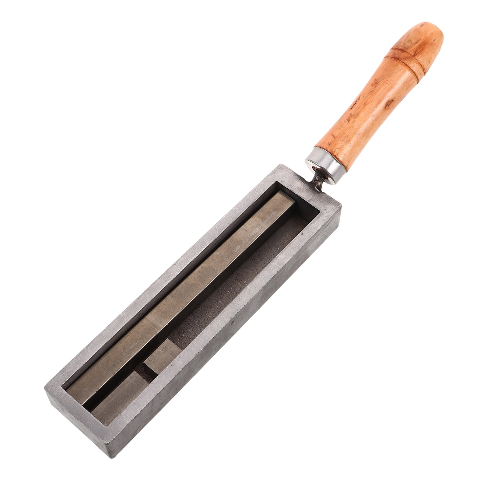 DEEPCRAFF Multi Iron Ingot Mold with Wooden Handle for Crafting ...