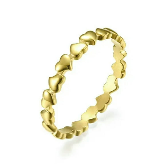 Gold/Silver/Rose Gold Band 3mm Men's Women's 316L Stainless Steel Ring Size 5-11