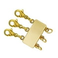 thumbnail image 1 of ✪ Gold Silver Separator for Stackable Necklaces and Chains Layered Necklace Clasp, 1 of 19