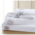 thumbnail image 1 of Gold & Silver Shell Embroidered 3-piece Sheet Set Twin, 1 of 2
