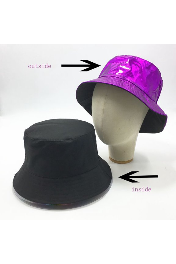 Gold Silver On Both Sides Wearing Fisherman Hat Party Sunscreen Hat Light up Artist Women Mime Scarf Hat Wool Blend French French Wool Men French Hats Women Fashionable Painter Hat Girls Fall Hat