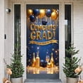 thumbnail image 1 of Gold & Silver Tone Class of 2025 Banner Graduation Cap Motif Graduation Backdrop Star Adornment Metallic Balloons Graduation Display for Graduation Parties College Graduation Events Indoor, 1 of 8