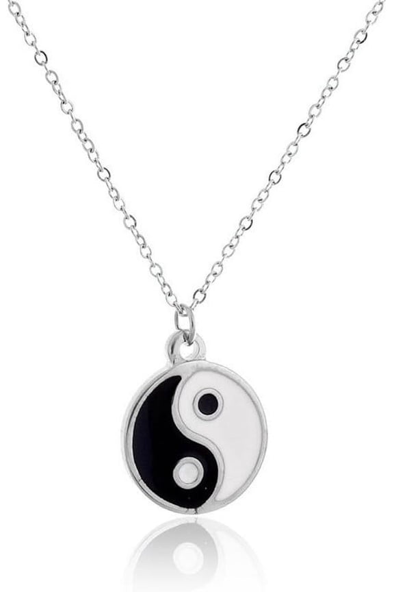 Gold Silver Yin Yang Pendant Necklace For Couples[Z1544]