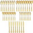 thumbnail image 1 of Gold Silverware Set, Vesteel 40 Piece Stainless Steel Flatware Cutlery Set for 8, Mirror Finish & Dishwasher Safe, 1 of 7