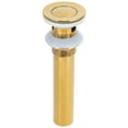 Gold Sink Drain without Overflow Anti Clog Bathroom Faucet Wash Basin