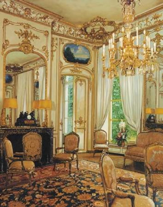 Gold Sitting Room Canvas Art - Lone (22 x 28)