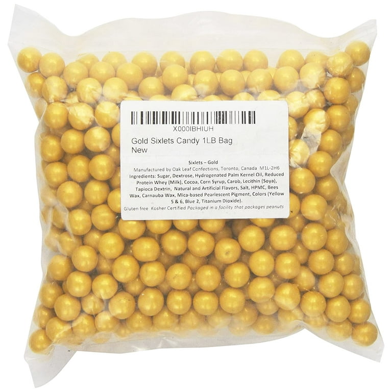 Gold Sixlets Candy 1LB Bag - Walmart.com