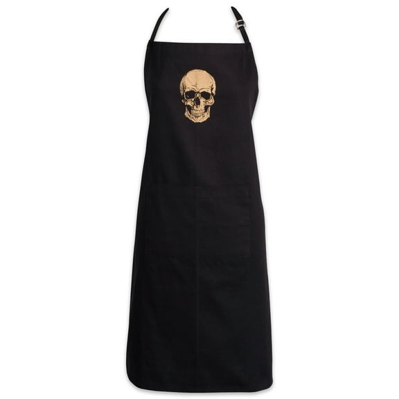 Gold Skull Chef Apron