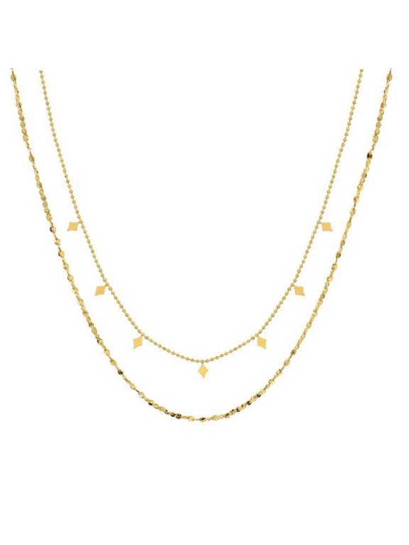 Gold Snake Bone Chain - Dainty Herringbone Necklace, Thin Gold Chain, Personalized Fashionable Classic Bead Charm Trend Jewelry