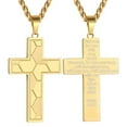 thumbnail image 1 of APSVO Gold Plated Soccer Themed Cross Necklace for Men Boys Stuff Accessories Pendant Chain Christian Religious Birthday Jewelry Gifts Ideas Teen Kids Son Dad Team Game Day Sports Athlete Age, 1 of 6