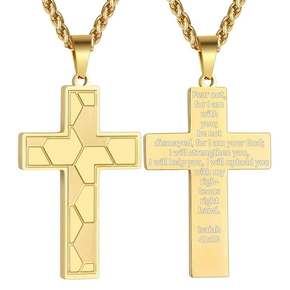 APSVO Gold Plated Soccer Themed Cross Necklace for Men Boys Stuff Accessories Pendant Chain Christian Religious Birthday Jewelry Gifts Ideas Teen Kids Son Dad Team Game Day Sports Athlete Age