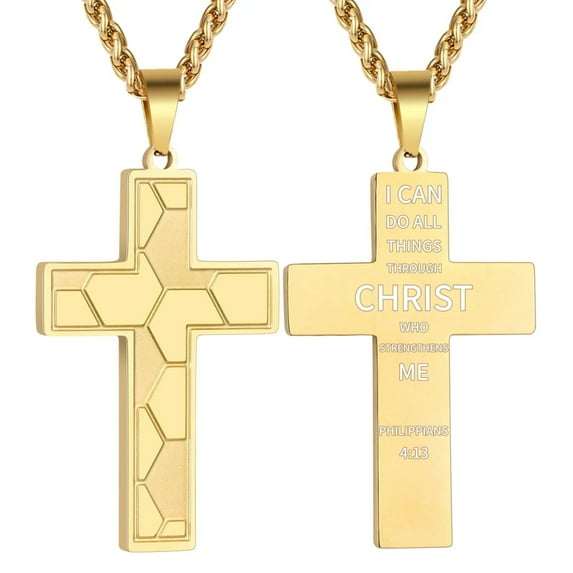 APSVO Gold Plated Soccer Themed Cross Necklace for Men Boys Stuff Accessories Pendant Chain Christian Religious Birthday Jewelry Gifts Ideas Teen Kids Son Dad Team Game Day Sports Athlete Age