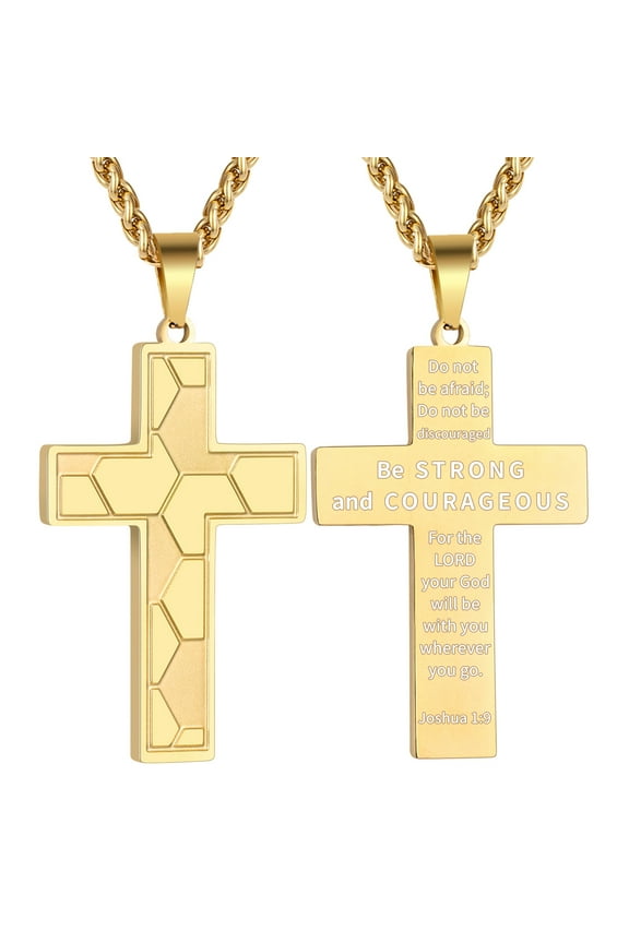 Gold Plated Soccer Themed Cross Necklace for Men Boys Stuff Accessories Pendant Chain Christian Religious Birthday Jewelry Gifts Ideas Teen Kids Son Dad Team Game Day Sports Athlete Age