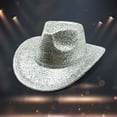 thumbnail image 1 of Gold Solid Color Fashion Stage Hat For Men And Women Party Festival Western Cowboy Hat Cow Boy Hats Women Foam Cowboy Hat Mini Youth Western Hat Western Hats Cow Print Things Big Head Hats for Men 3xl, 1 of 3