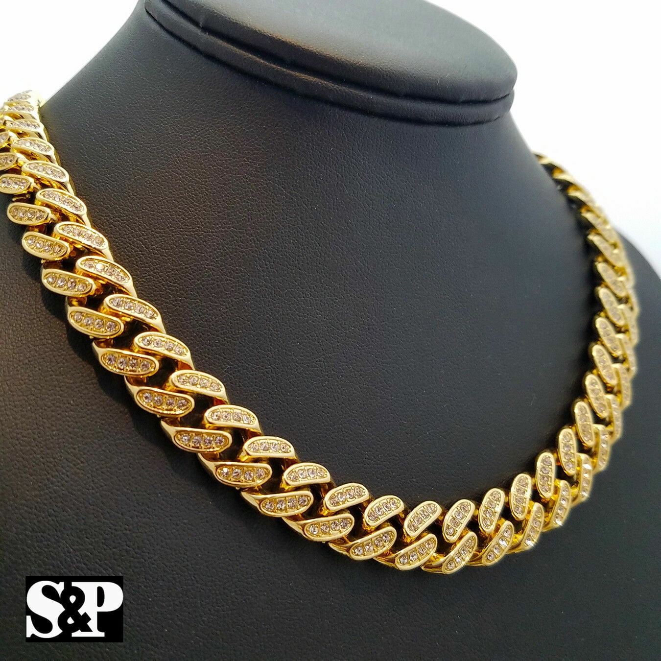 NEW ICED outlet BLING SOUL EATER PENDANT & 10mm 24” ICED CUBAN LINK CHAIN