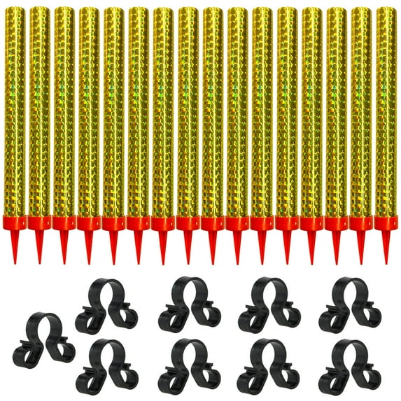 Gold Sparkling Birthday Candles Party Accessories for Birthday, Parties,Wedding, Restaurant, Cake Topper, Sparkler Candles for Champagne Bottle Services(18PCS Candles+ 9PCS Bottle Clip)