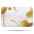 thumbnail image 1 of Gold Splash Marble Pattern Bathroom Rugs Mat,Non Slip Microfiber Bathroom Rug,Rubber Backing,Soft Bathroom Mats for Bathroom Floor,Tub and Shower,20x32in(50x80cm), 1 of 5