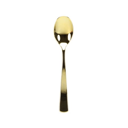 Gold Splendor Looks Like Real Gold Plastic Spoons 25 Pcs
