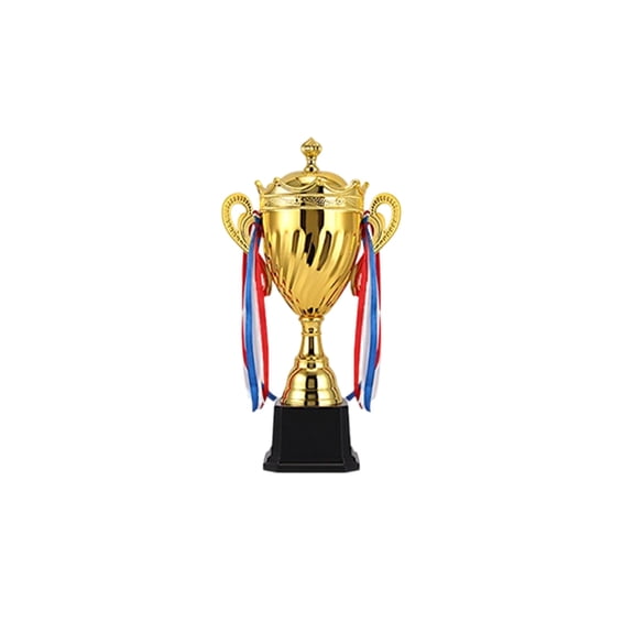 Gold Sports Trophy Cup 30cm for Championship Awards, Basketball Football Competition Prizes, Metal Gold Plated Award for Kids Birthday Party Graduation