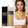 thumbnail image 1 of Gold Spray Body And Hair Glitter Mist For Party Festivals And Events Sparkling Finish 10ml, 1 of 8