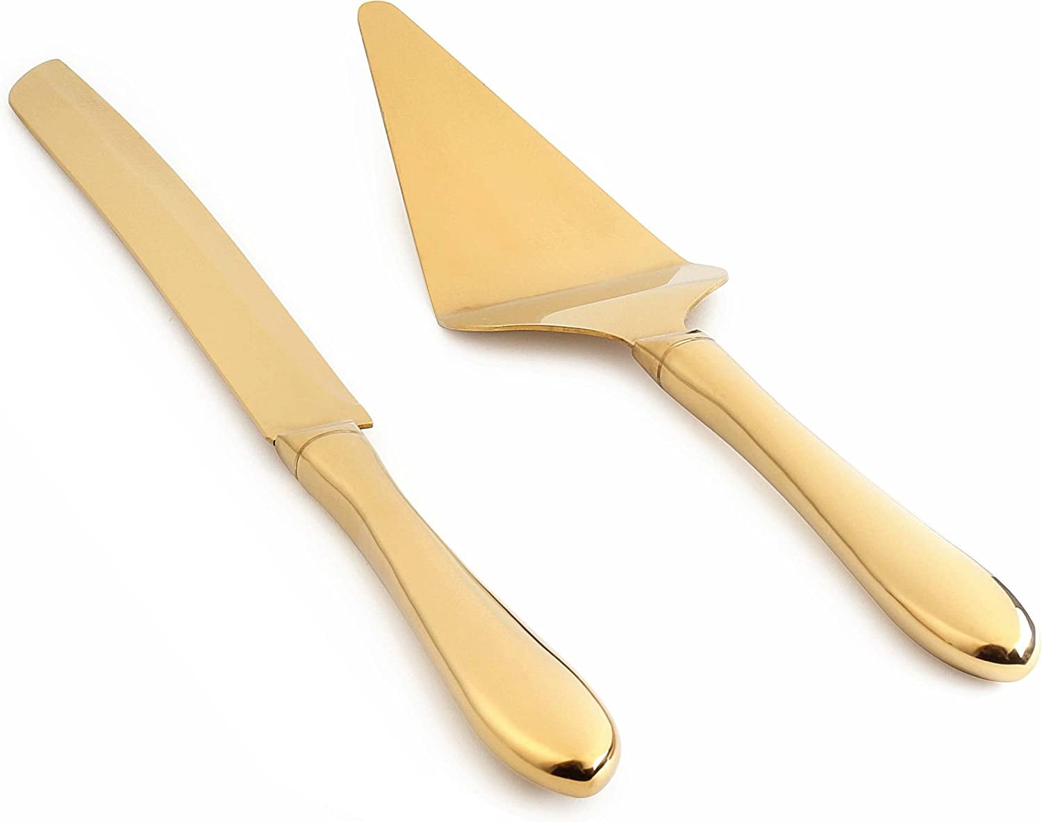 Gold Stainless Steel Cake Serving Set Cake Knife and Server Cake