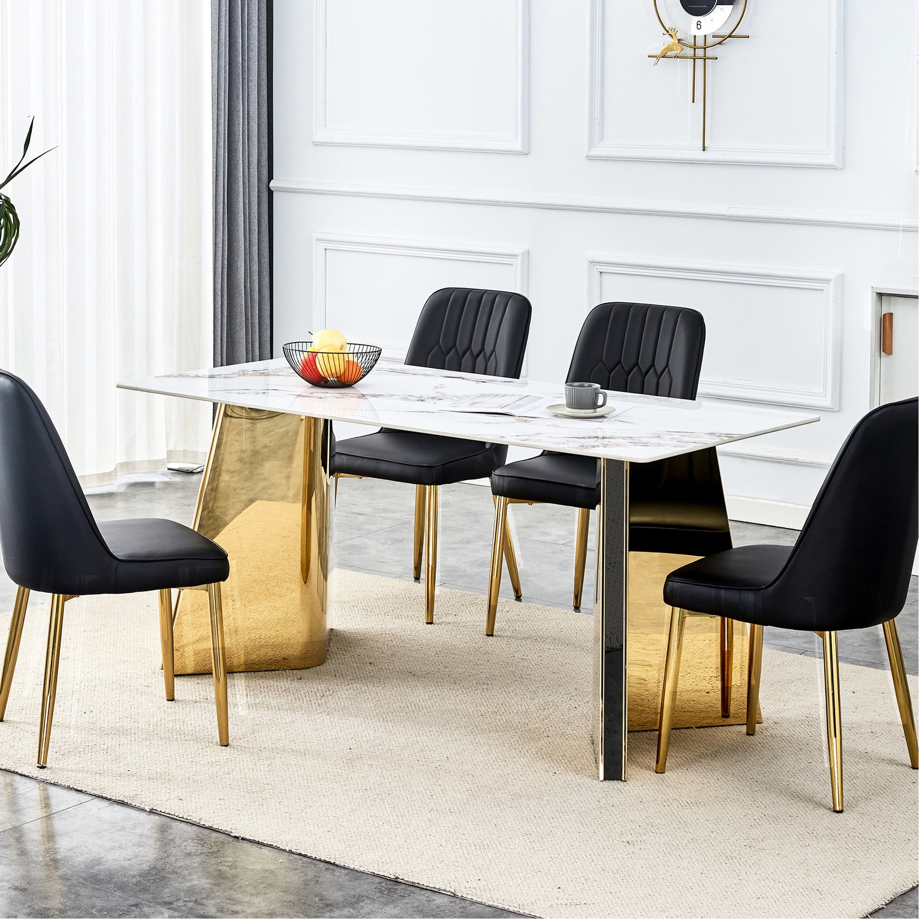 Gold Stainless Steel Legs - Stable Support - Indoor Dining - Ensure ...