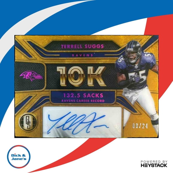 Panini Gold Standard 10K Autographs Rose Gold Terrell Suggs #10K-TS Autograph