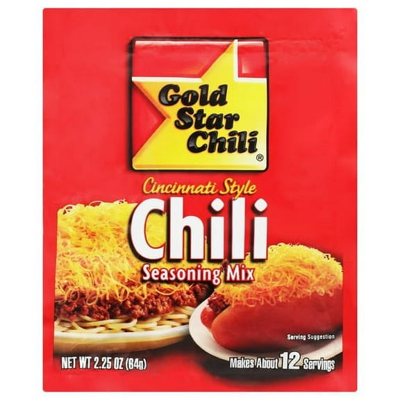 Gold Star Chili Spice Packet 2.25 oz (Pack of 20)