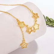 Gold Star Choker Necklace for Women   Dainty Crystal Hollow Star Chain Necklace, Trendy Celestial Jewelry Gift