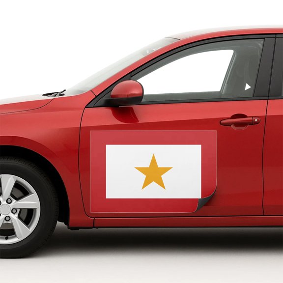 Gold Star Family Flag Car Magnet Sign by DC | Flexible Car Magnetic Sheets with Adhesive Backing | 12"x18" Bumper Magnet Sticker for Vehicles, Trucks & Business Advertising Signs | 2 PC | Made in USA