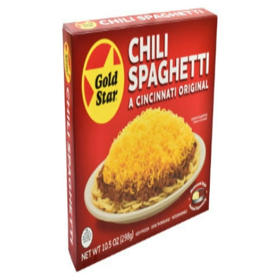 Gold Star Frozen Chili & Spaghetti, 10.5 oz Packaged Meal