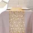 thumbnail image 1 of Gold Star Glitter Table Runner, 9ft Oversized Lightweight Mesh Sequin Runner for Christmas Birthday & Halloween Dress Up Dining Table, 1 of 6