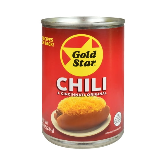 Gold Star Original Chili, 10 oz Metal Can