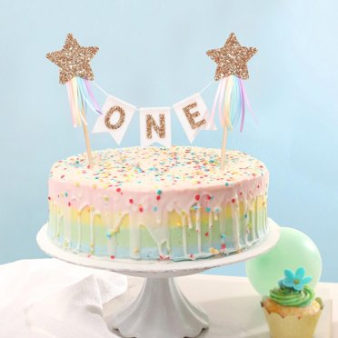 Star Rainbow Cake Topper SVG, Star Rainbow Svg, Birthday Svg, DIY Party Svg, Cake Topper Svg...