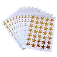 Gold Star Stickers 10 Sheets Reward Stickers for Children, Ideal for