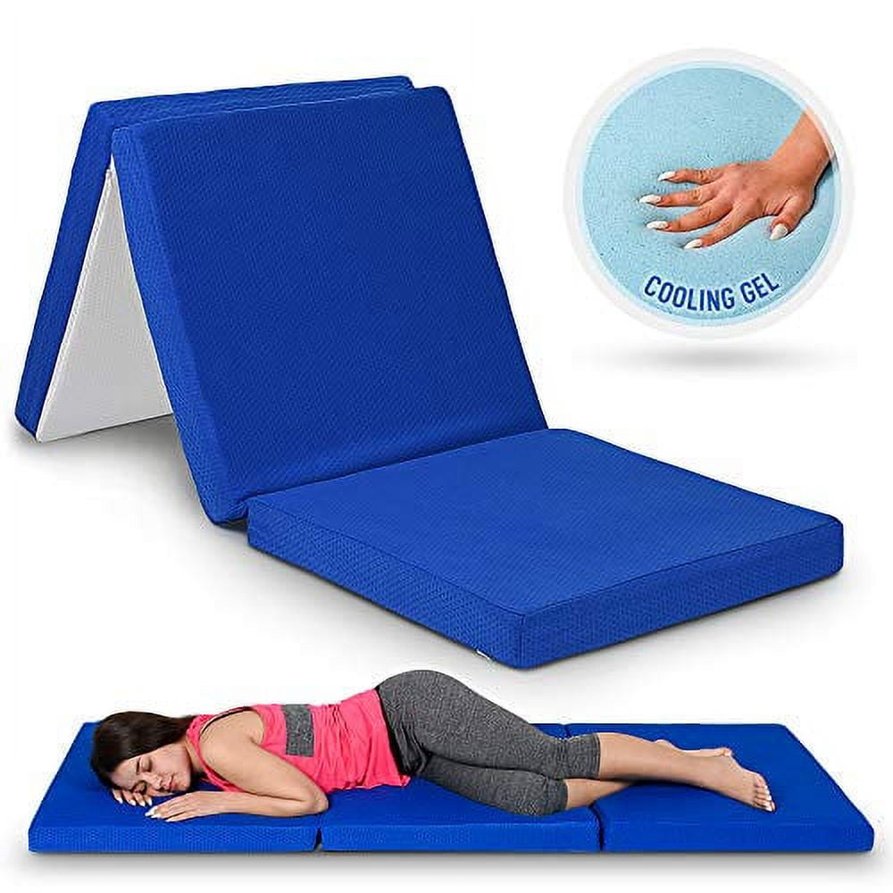 Gold Star TriFolding Gel Memory Foam Mattress, 39 x 75 Inches 3Inch