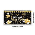 thumbnail image 1 of Gold Stars Farewell Banner Heart Design Glitter Balloons for Goodbye Party Retirement Event Indoor Celebration, 1 of 8