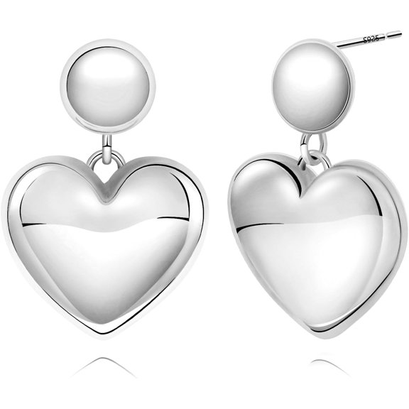 Gold Statement Earrings For Women Silver Knot Earring Gold And Silver Earrings Chunky Square Heart Flower Paperclip Earring Hammered Earring Gold And Silver Earring Black Earring Women Dangl[Z561]