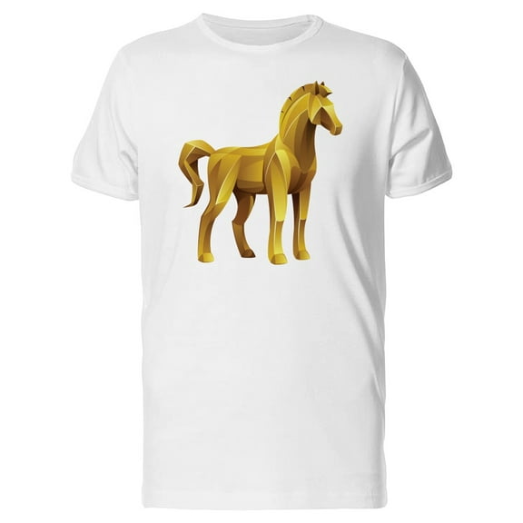 Gold Statue Of A Horse T-Shirt Men -Image by Shutterstock, Male x-Large