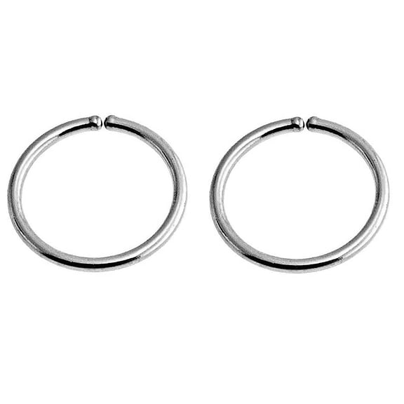 4mm 24 GA Sterling Silver Tiny Thin Hoop Earrings for Women Cartilage Nose Septum Helix Tragus Rings Multiple Piercing Jewelry, Hypoallergenic