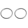 thumbnail image 1 of Sterling Silver Tiny Thin Hoop Earrings for Women Cartilage Nose Septum Helix Tragus Rings Multiple Piercing Jewelry, Hypoallergenic (6.5mm | 24 GA, Sterling Silver 925), 1 of 8