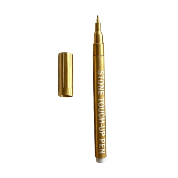 Gold Stone Touch Up Pen, Grout and Tile Repair Marker for Marble Granite Countertops, Kitchen and Bathroom Backsplash Restorer