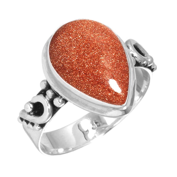 Gold Stone Women Jewelry 925 Sterling Silver Ring