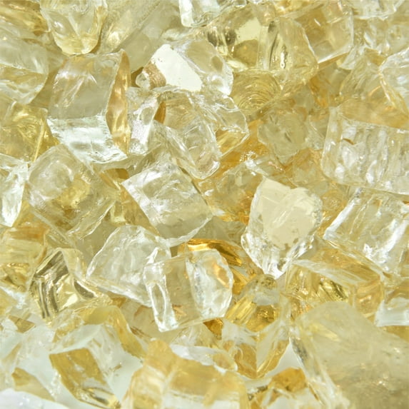 Gold Strike Fire Pit Glass | 1/2", Reflective, 10 lbs