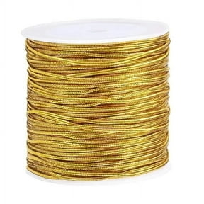 Gold String Elastic Cord Gold Twine for Craft Making Gift Wrapping Bracelet String